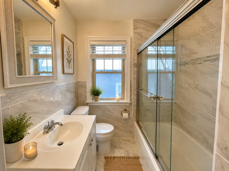 Newly renovated bathroom - 71 Madison Rd