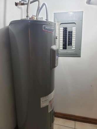 water heater and electric panel - 1131 W 17th St