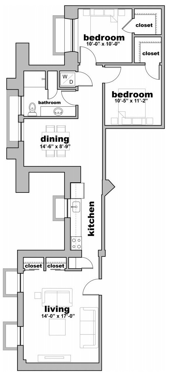 Floorplan - Lofts on Prospect
