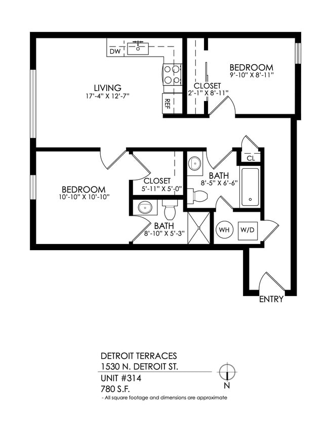 Floorplan - Detroit Terraces