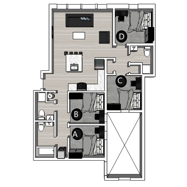 4BR/3BA - Lux North - The Lux and Lofts