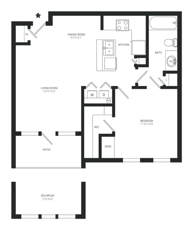 Floorplan - The Fountains of Conroe Apartment Homes