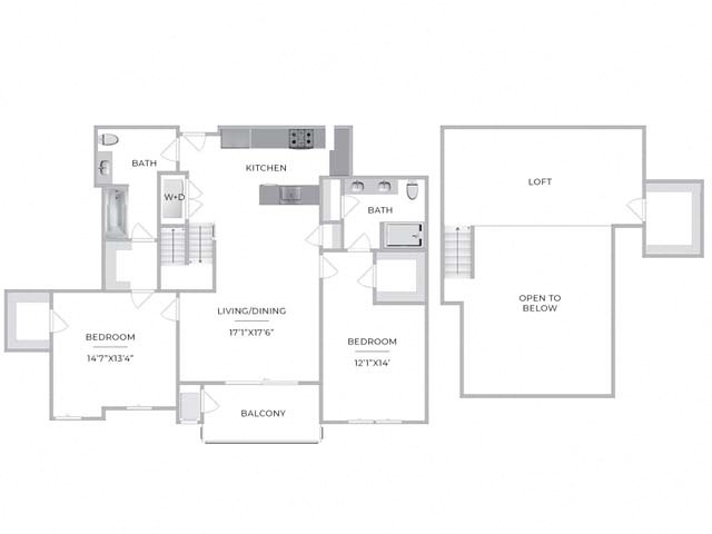 Floorplan - Barclay Chase Apartment Homes