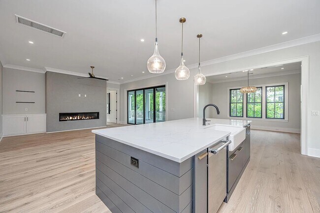 view of living area from kitchen - 3584 Henrietta Hartford Rd