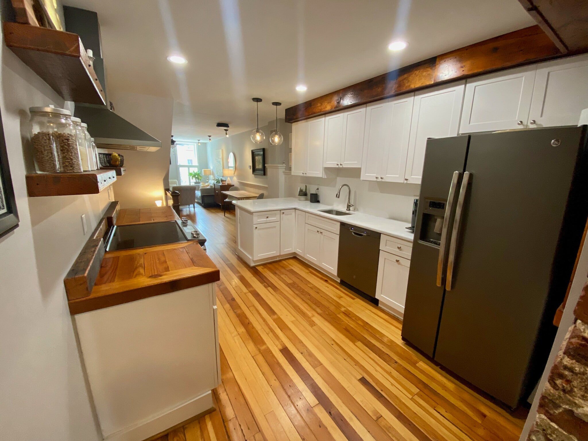 Kitchen looking to front - 1406 Andre St