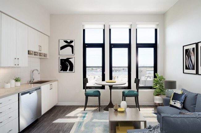 Light-filled apartment homes with galley kitchens and smart home packages. - Modera Jack London Square