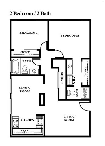 2BR/2BA - Casa De Lago