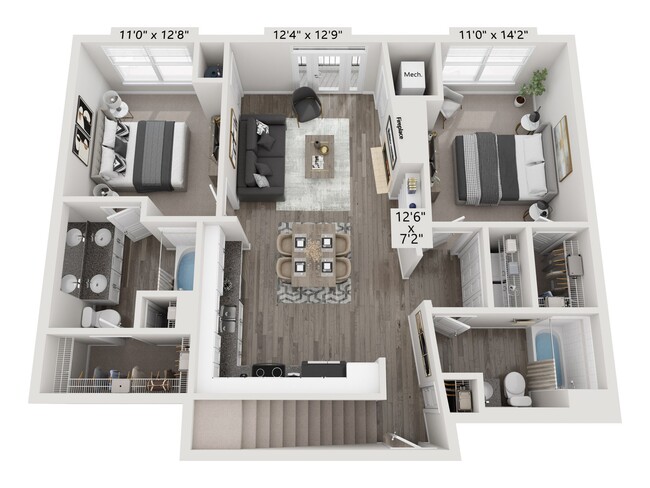 Floorplan - City Gate Apartment Homes