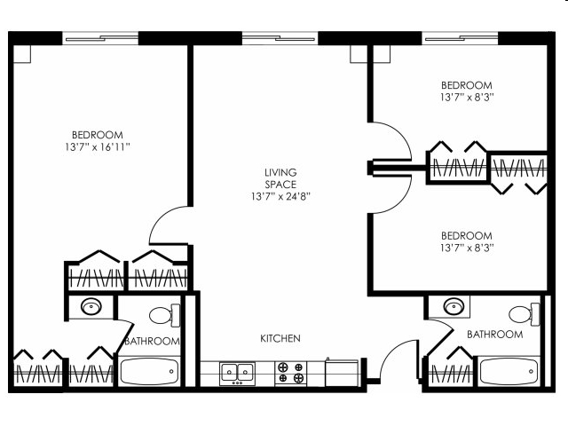 3B-A - E Street Flats - Student Housing