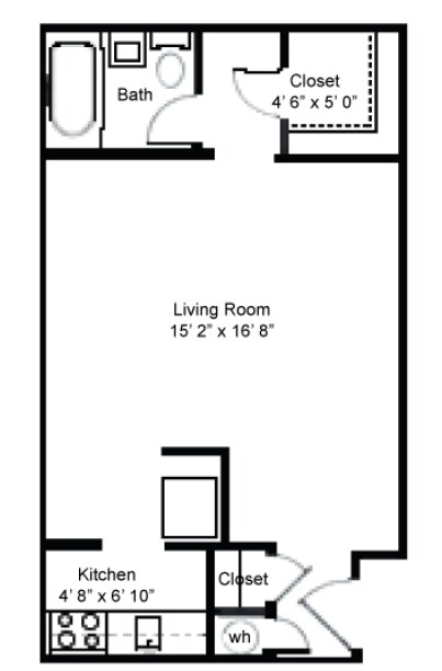 Studio - Plaza Hill Manor Apartments