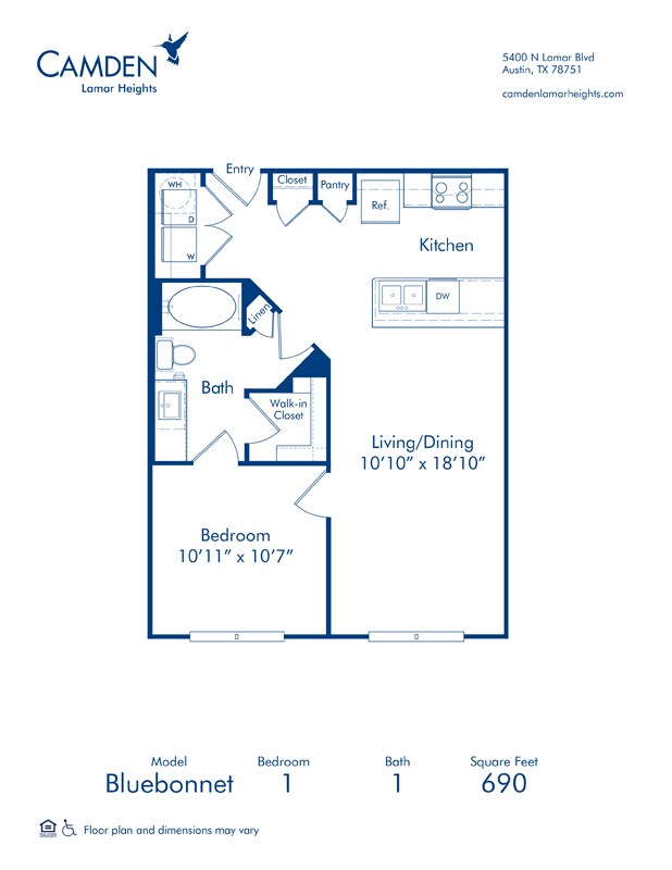Floorplan - Camden Lamar Heights