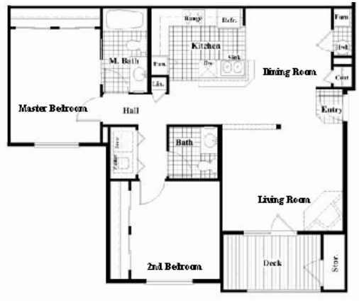 The Da Vinci Floor Plan - Rembrandt Park Apartments