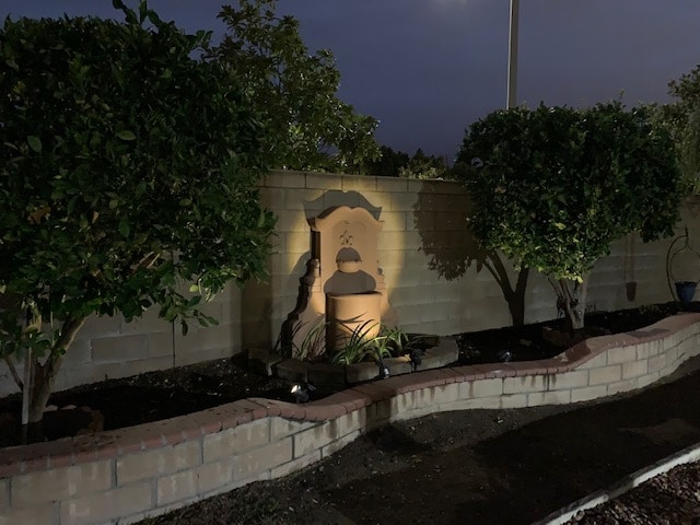 BACKYARD IN NIGHT - 11860 Brandywine Pl