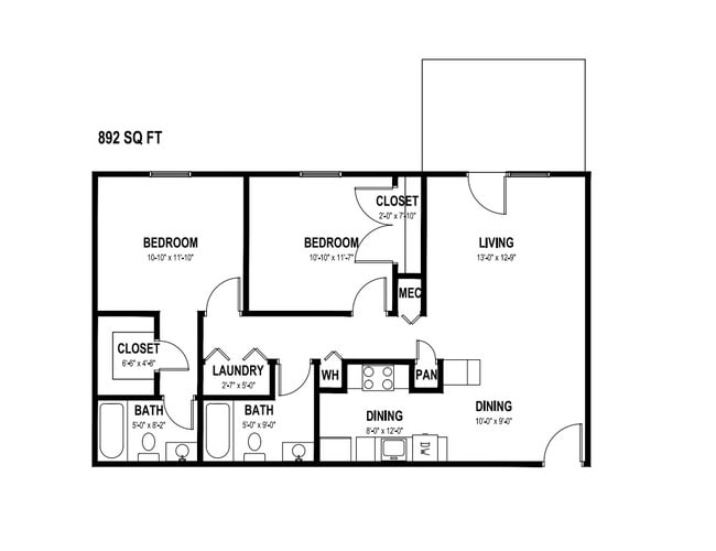Floorplan - Greenbrier Apartments