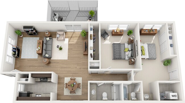 Floorplan - The Apartments at Carriage Pines