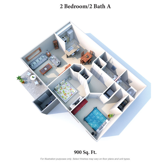 Floorplan - Eagle Crest Apartments