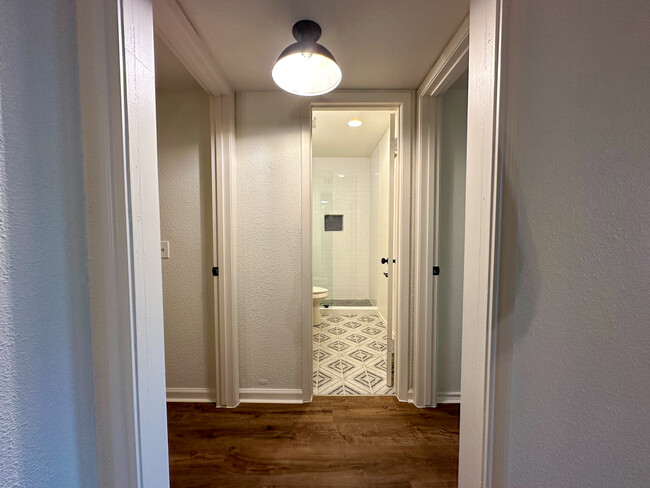 Hall to guest bathroom - 2300 Nacogdoches Rd