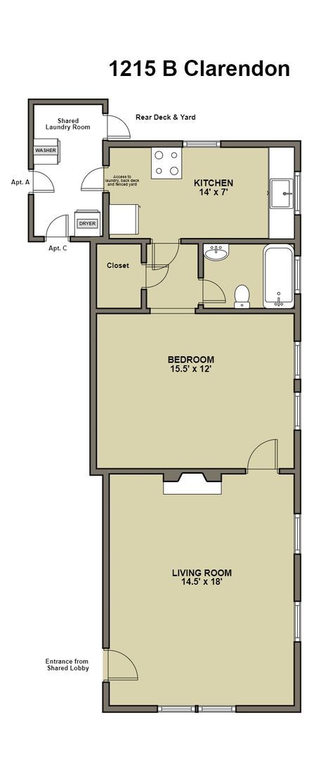 Building Photo - Spacious 1 Bedroom Near Duke East and Broad St - Huge Fenced Yd!