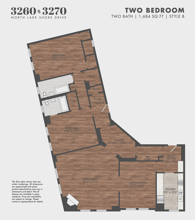 Floorplan - 3260-70 N Lake Shore Drive