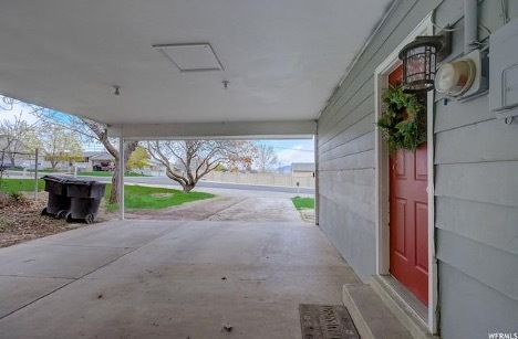 carport looking toward the street - 776 E 400 N