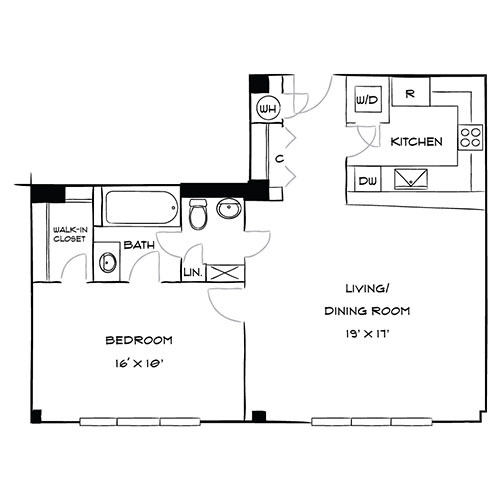 Floorplan - The Residences at Capital Crescent Trail