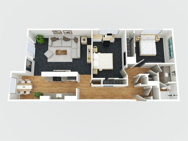 2bd Floorplan - Greenview Manor