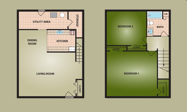 2BR/1BA - Ronez Manor Apartments