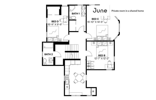 Building Photo - Room in Shared 6 bed/2 bath home