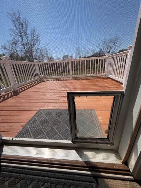 SW Facing deck w/small doggie door - 1373 Palomino Trl