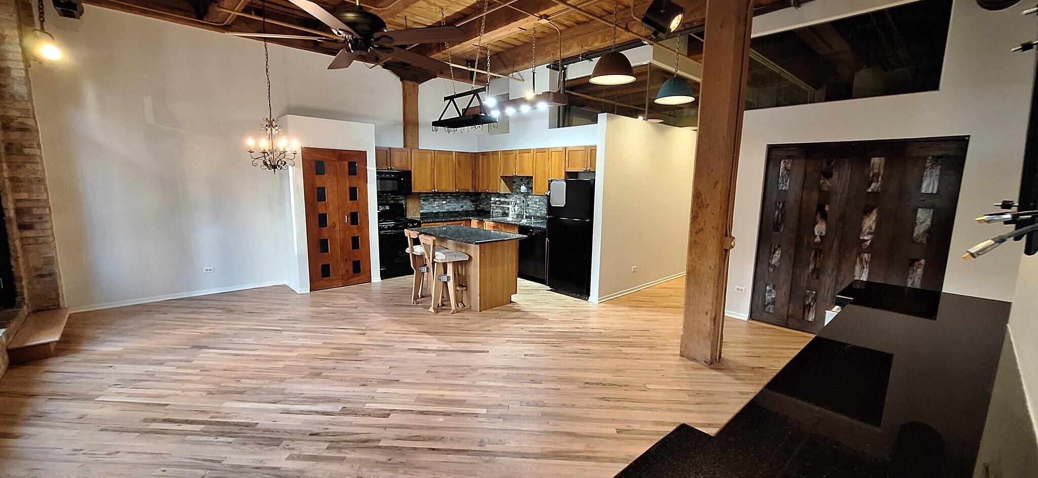 South view of Living Room and Kitchen - 226 N Clinton St