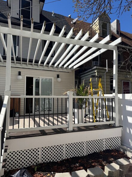 Added a pergola on the back deck. - 4 N 16th St