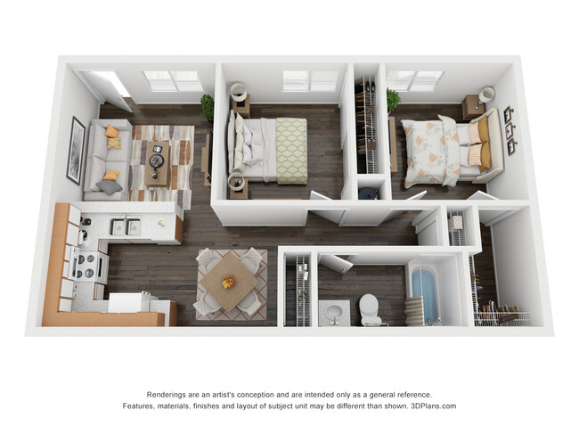 Floorplan - Maryland Villas Apartments