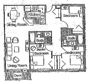 Floorplan - Kestrel Village Apartments
