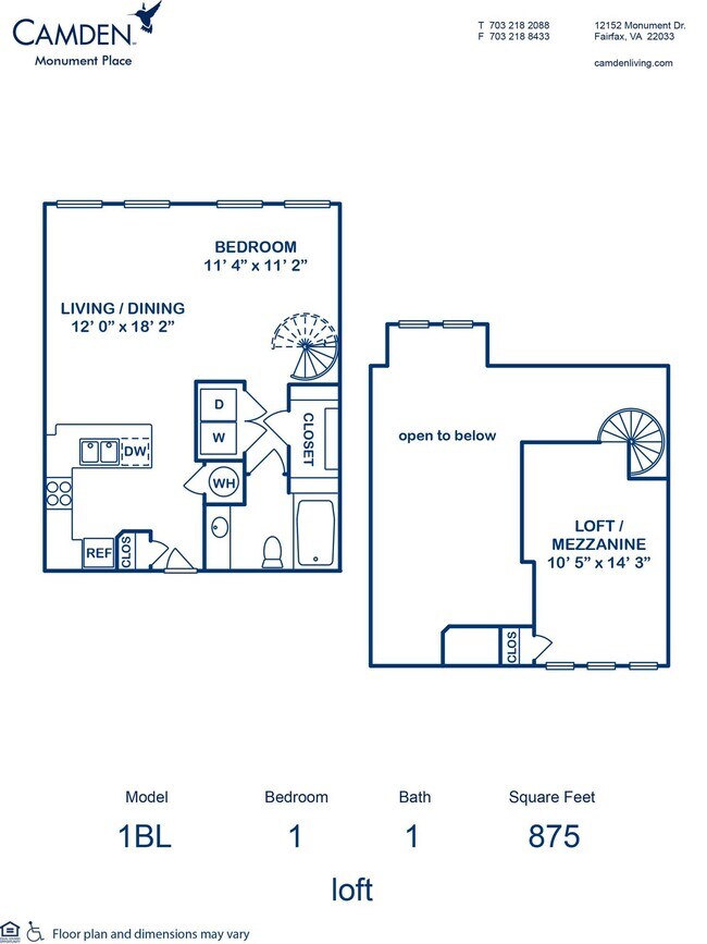 Floorplan - Camden Monument Place