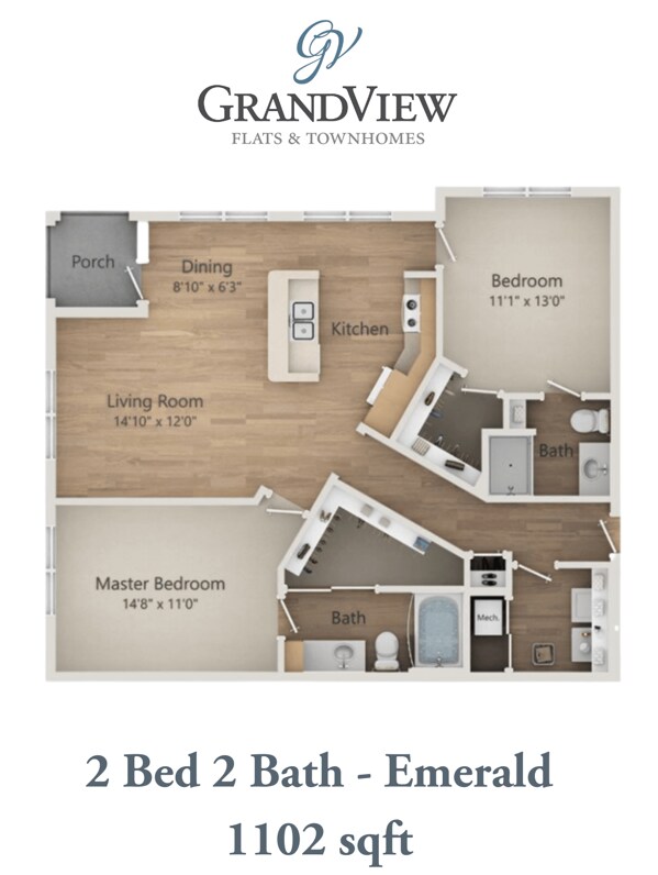 Floorplan - GrandView Flats and Townhomes