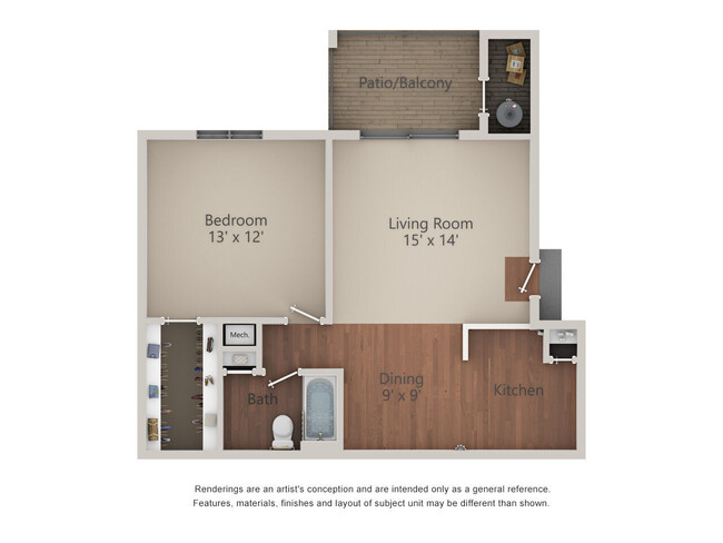 Floorplan - Village Green Apartments