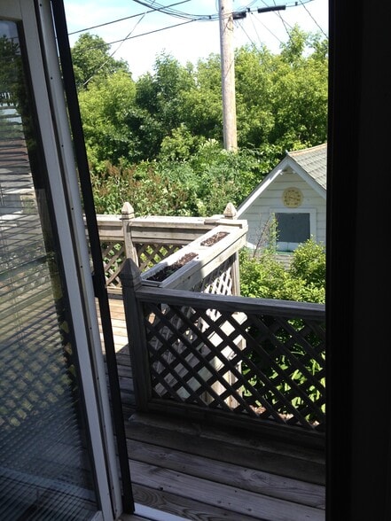 View from the Den looking onto the deck - 422 N 9th Ave W