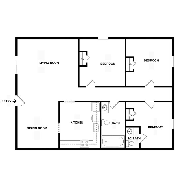 Floorplan - Harrison Point Apartments