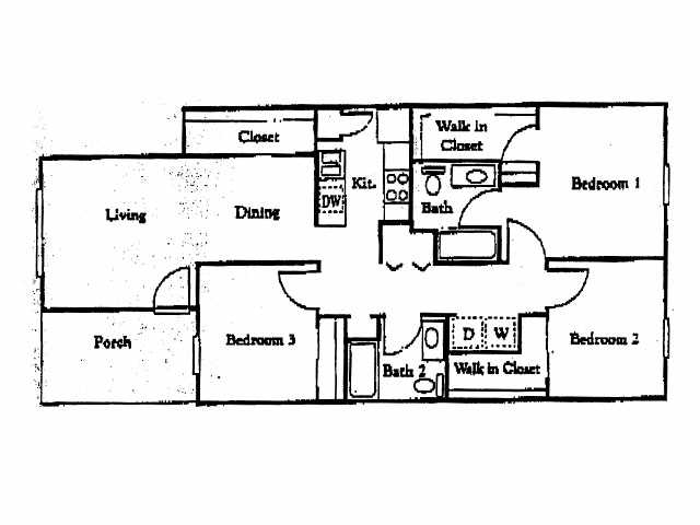 Floorplan - Cameron Court Apartments