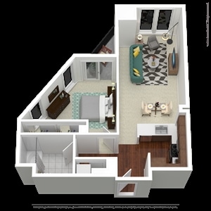 1br/1ba - Rincon Green