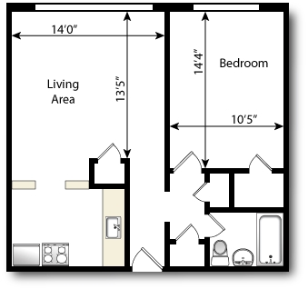 1BR/1BA - Lee Manor