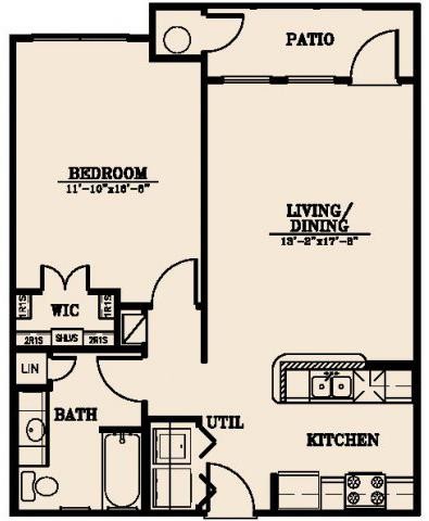 Floorplan - Villas on Sixth Apartment Homes