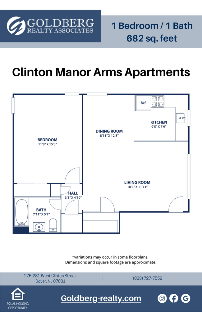 Floorplan - Clinton Manor Arms Apartments