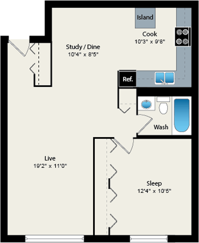 Floorplan - Reside 707