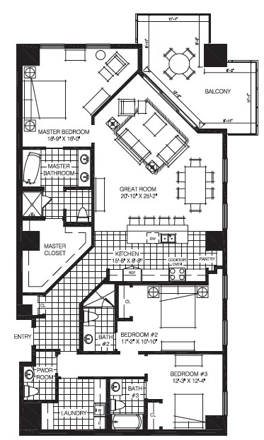 3BR/3.5BA - The Mark