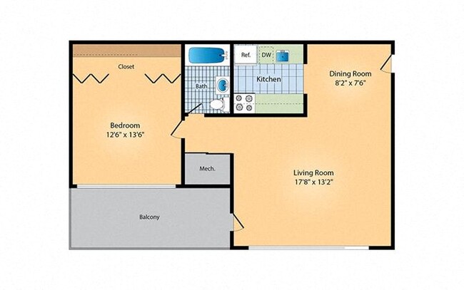 Floorplan - Rollingwood Apartments