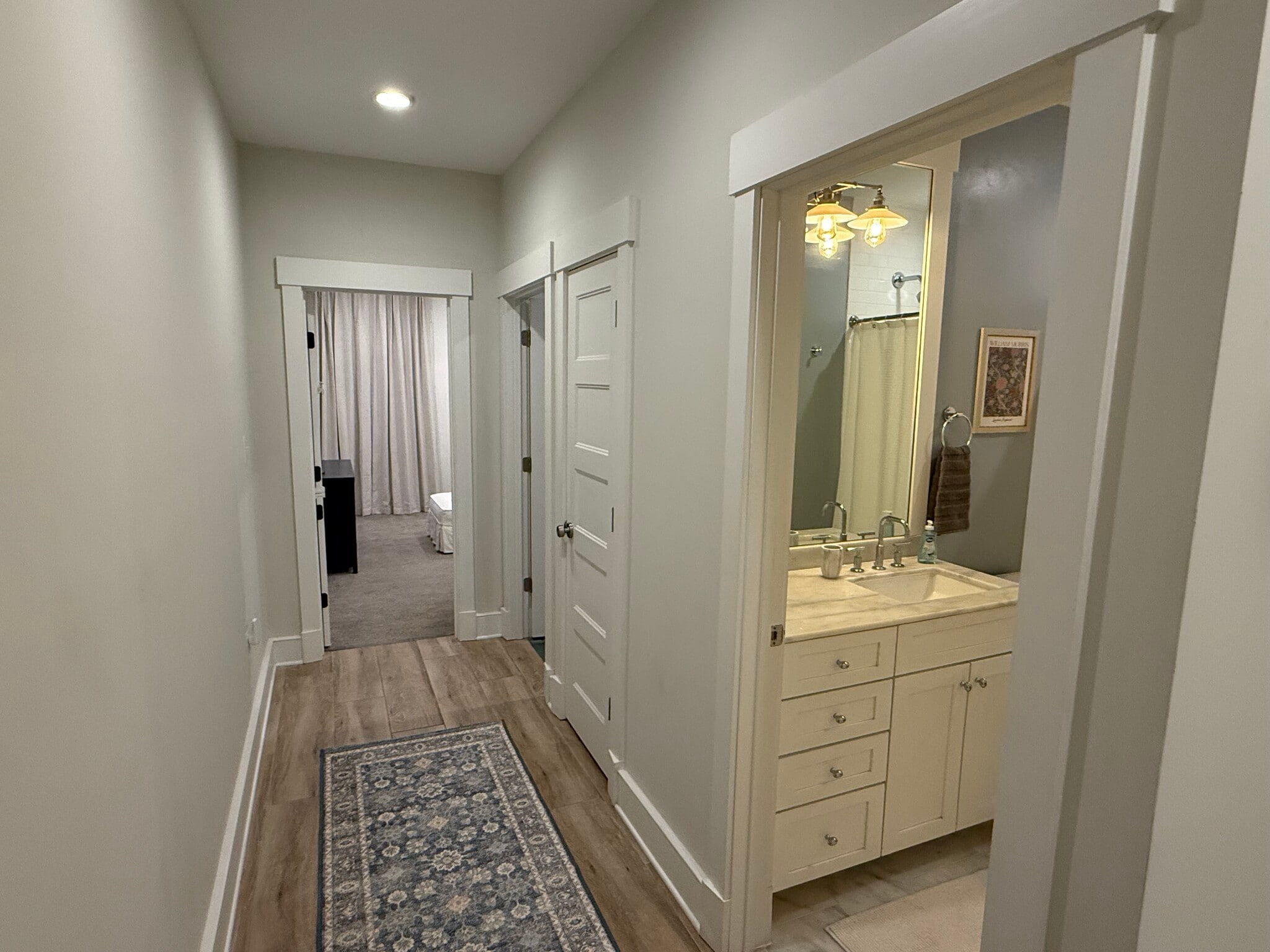 Hall to Bathroom, Laundry, and Bedrooms - 1232 I St NE