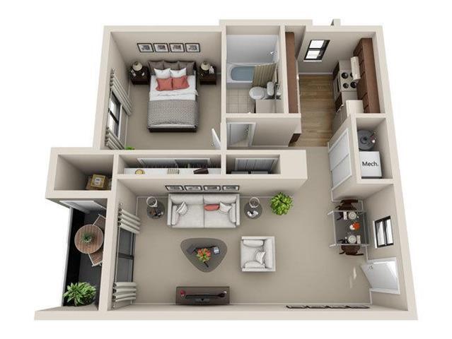 Floorplan - Cherry Creek Apartments