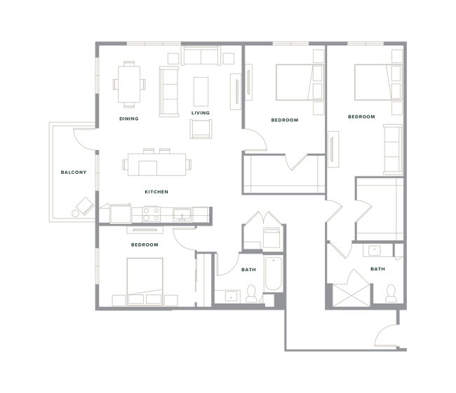 Floorplan - The Crosby at Hollywood Park