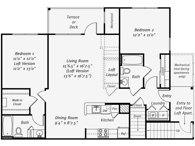 Floorplan - Avalon at Bedford Center